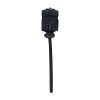 Detachable Wide Adjustable Silicone Lasso Cockring - 5mm - Black